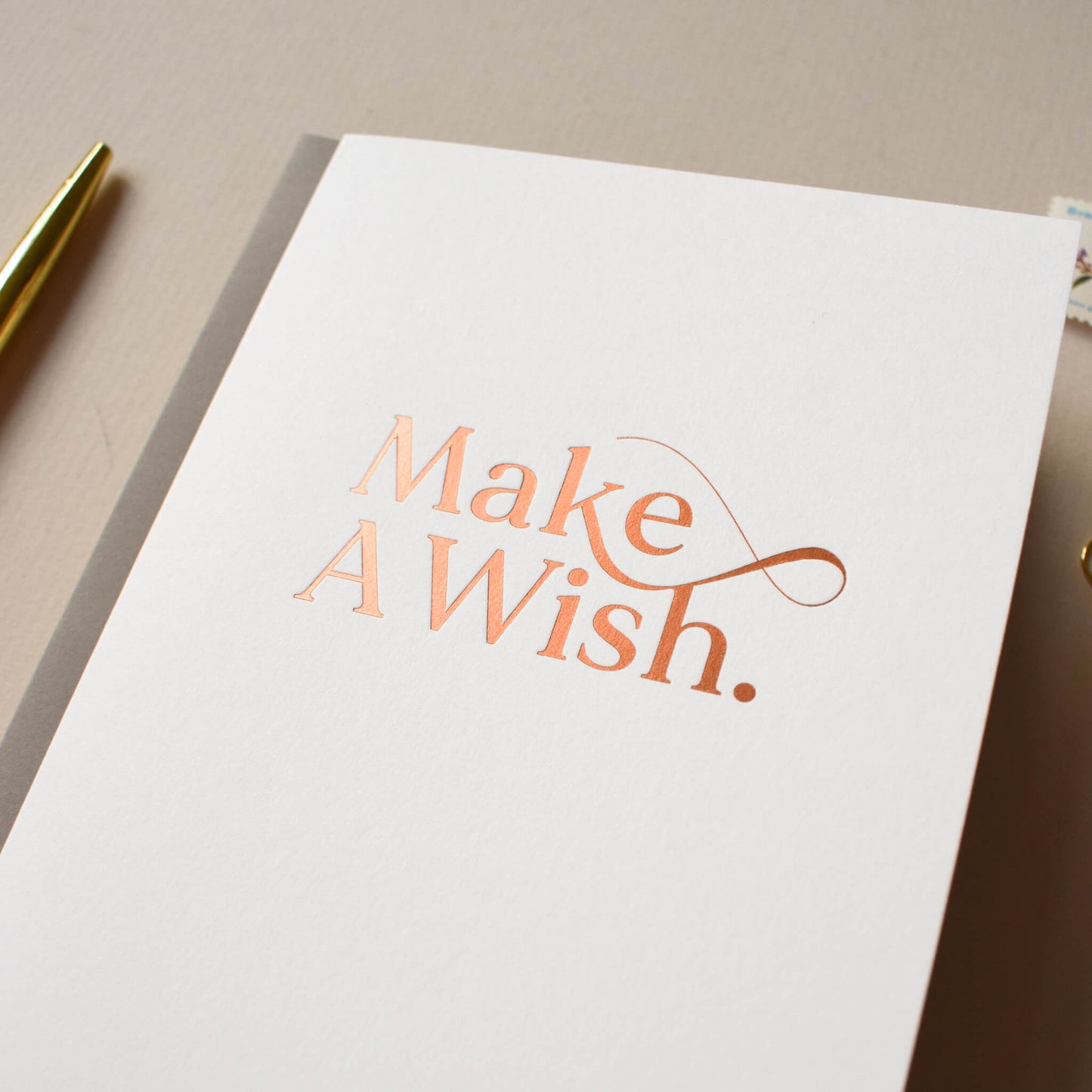 Make A Wish Hot Foil Card