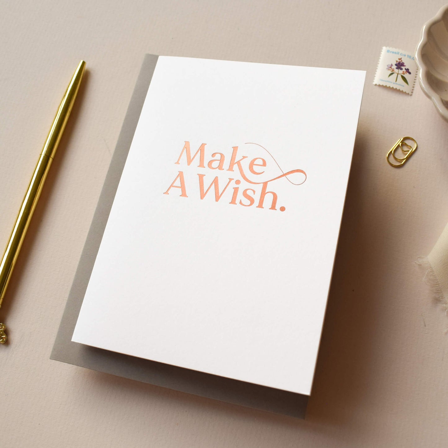 Make A Wish Hot Foil Card