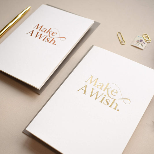 Make A Wish Hot Foil Card
