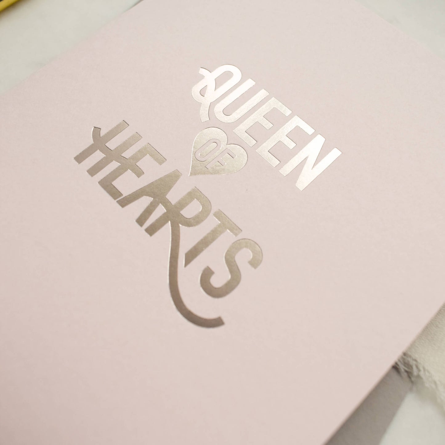 Queen of Hearts Silver Foil Card