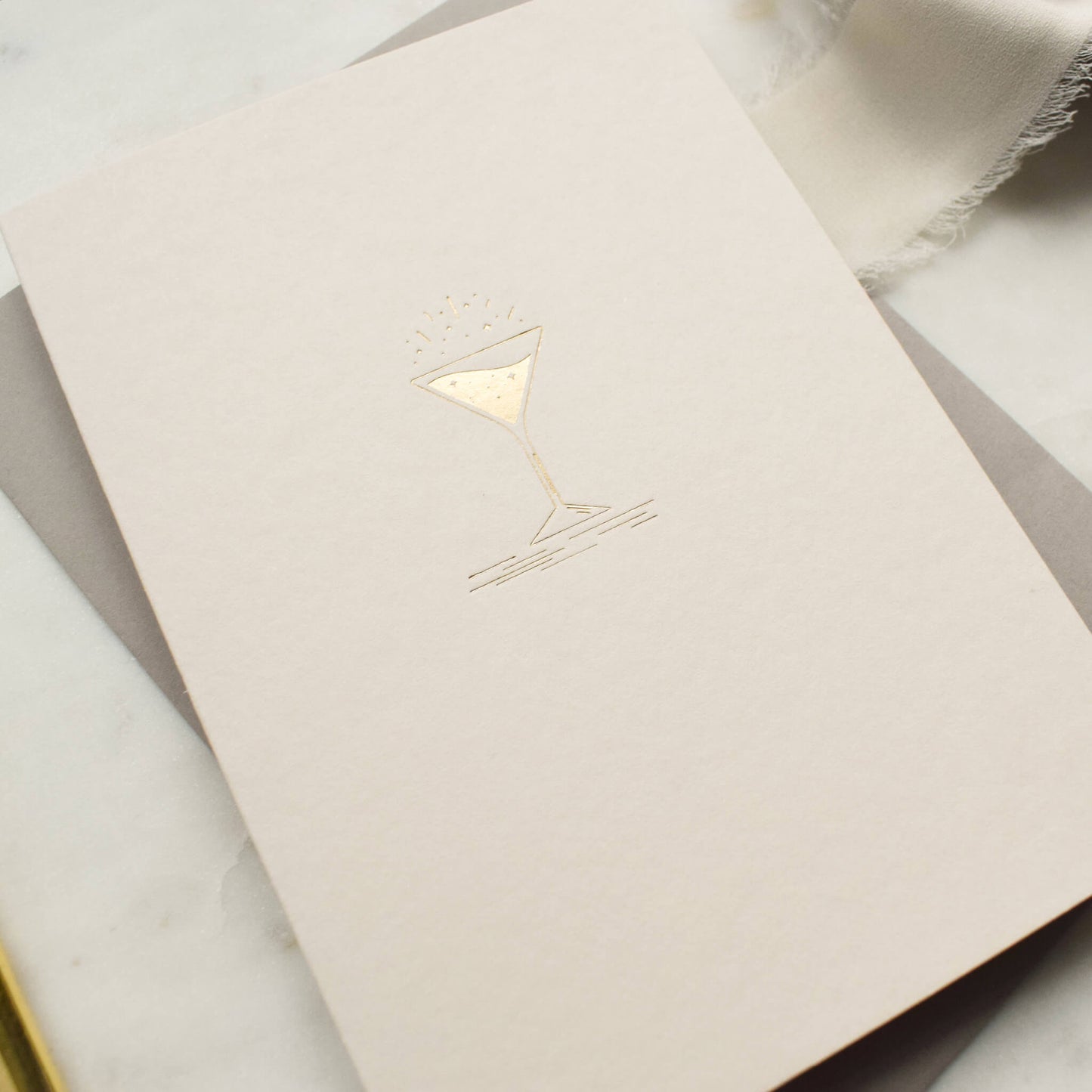 Gold Cocktail Card