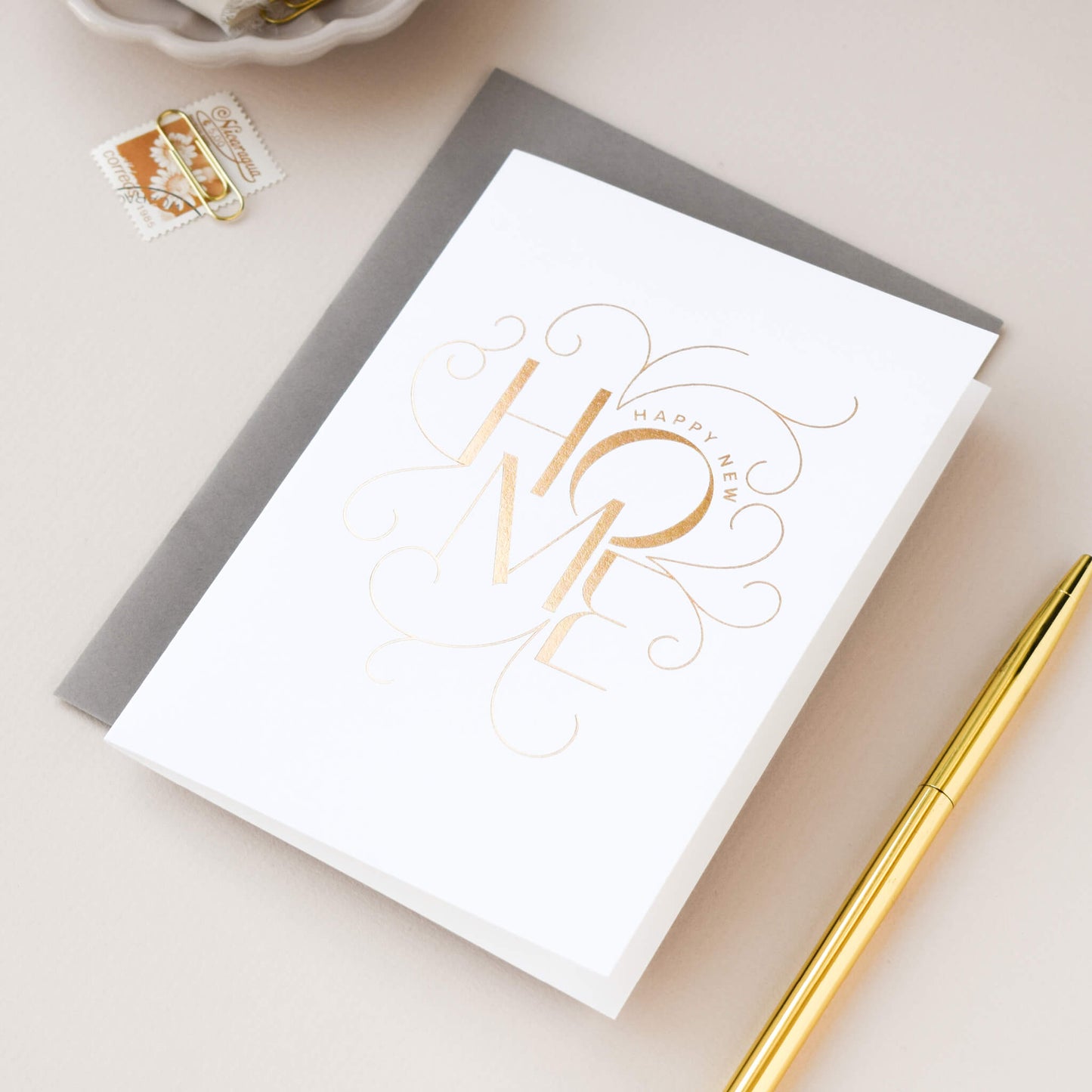 Happy New Home Card, Copper Foil