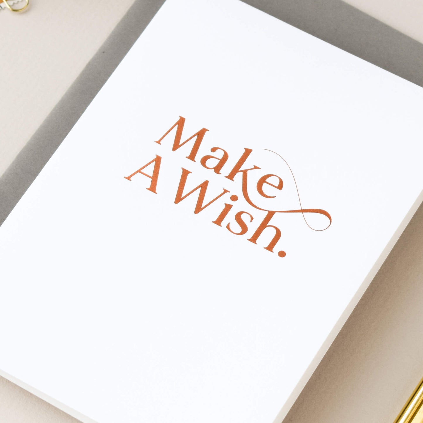 Make A Wish Hot Foil Card