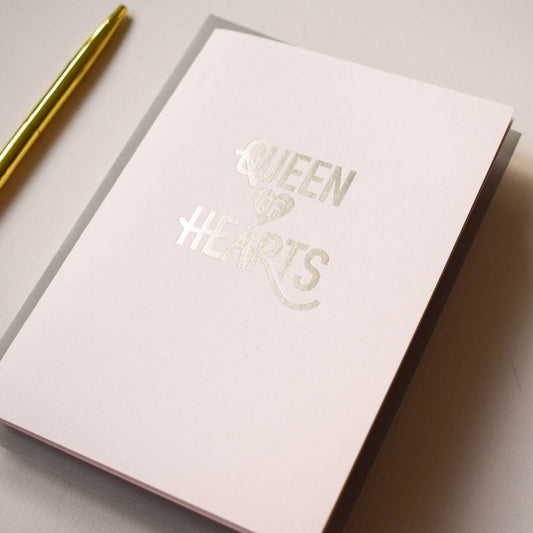 Queen of Hearts Silver Foil Card