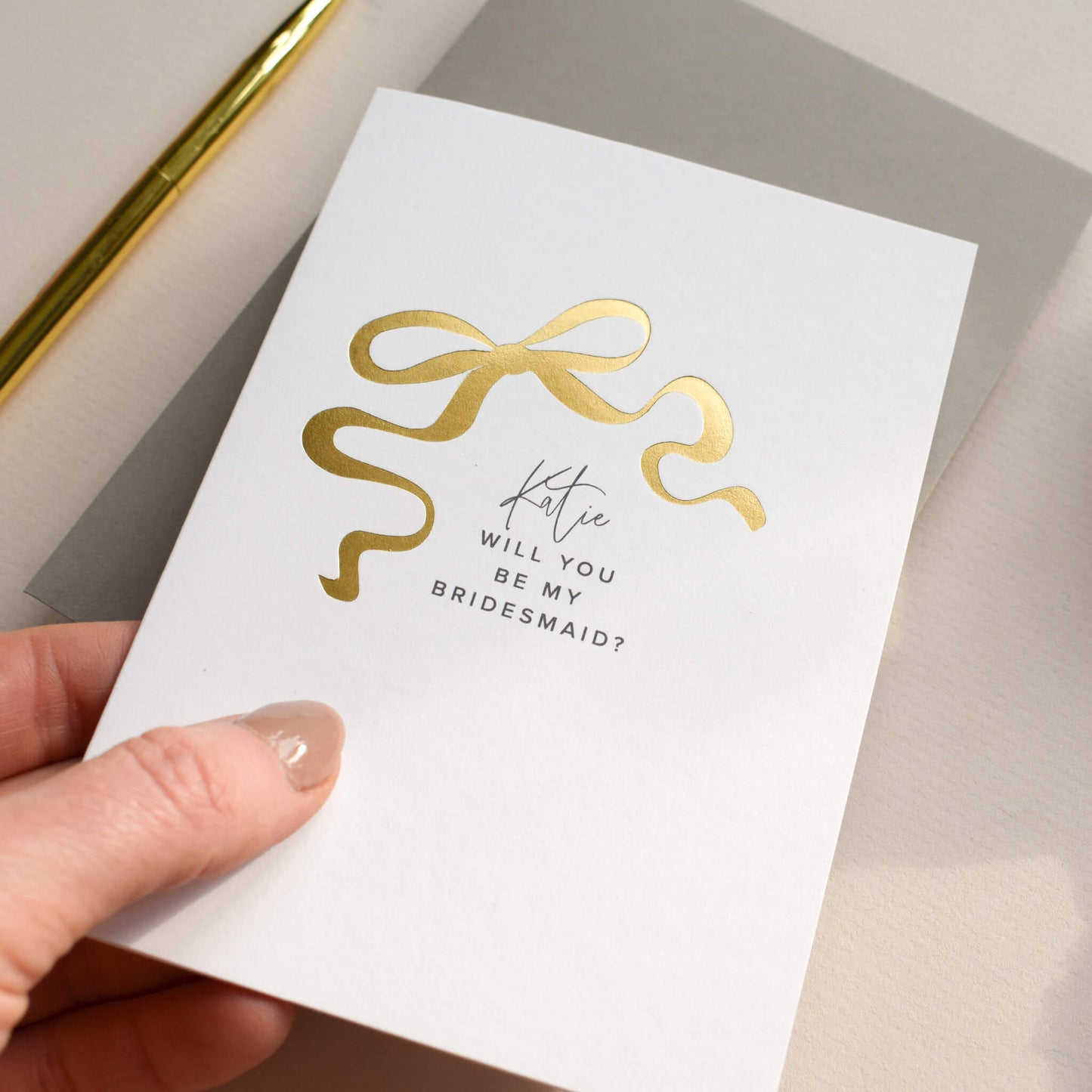 Personalised Will You Be My Bridesmaid Card