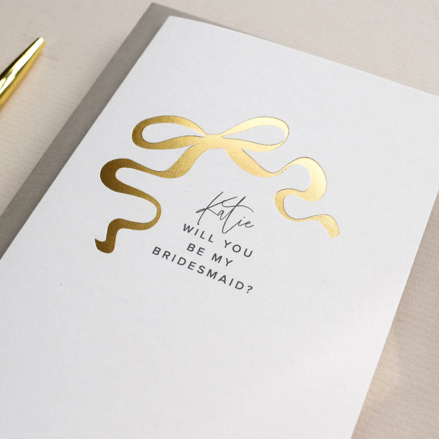 Personalised Will You Be My Bridesmaid Card