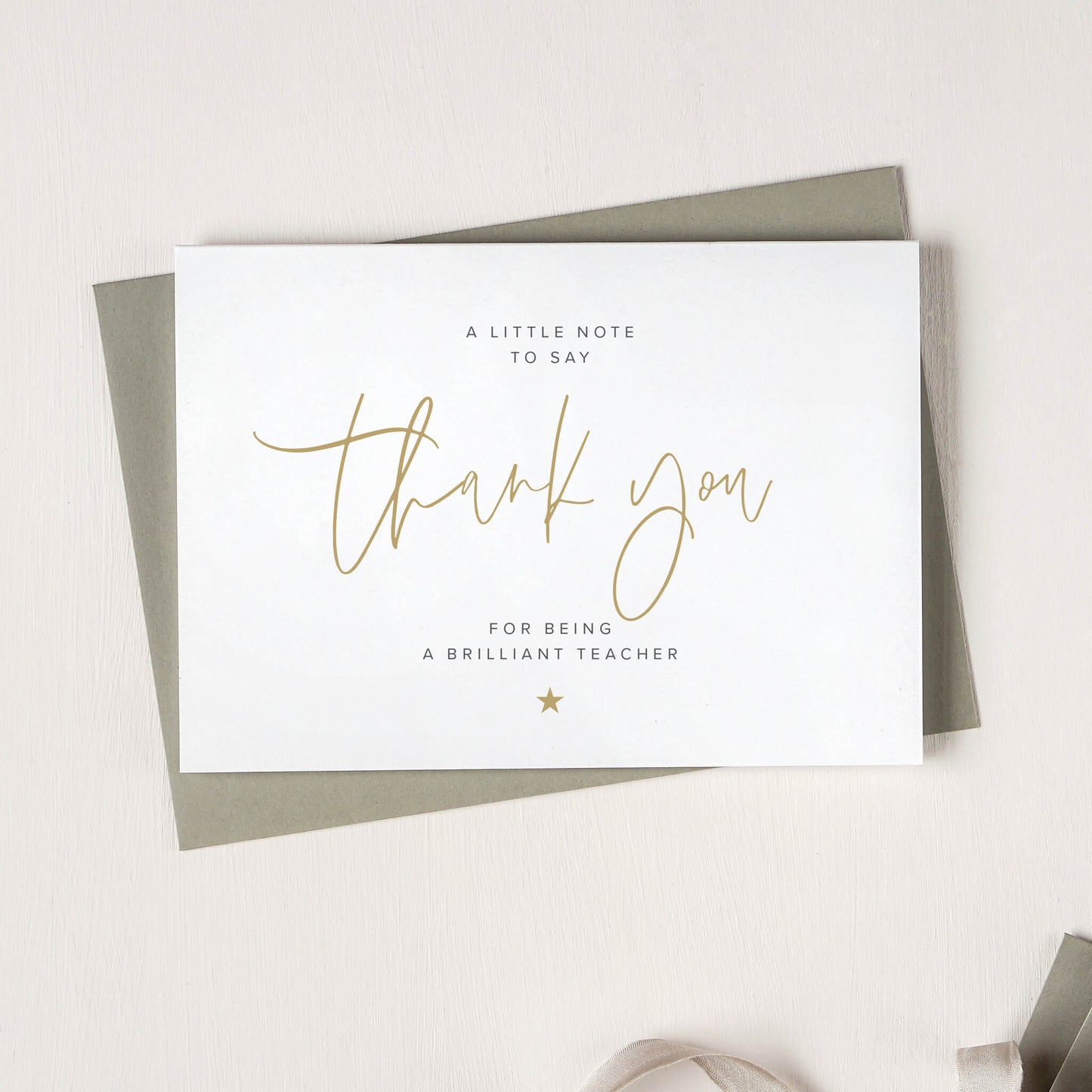 Thank You Teacher Card