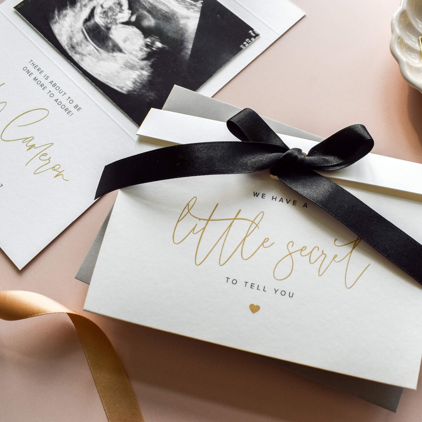 Pregnancy Announcement Card, We Have A Little Secret
