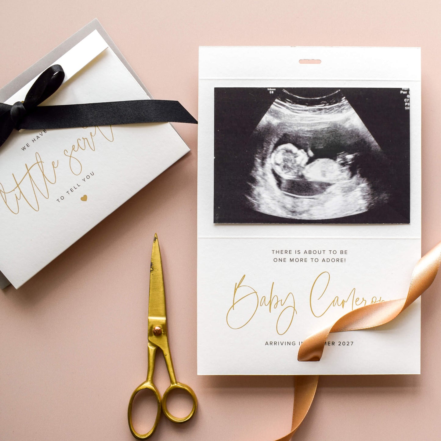 Pregnancy Announcement Card, We Have A Little Secret