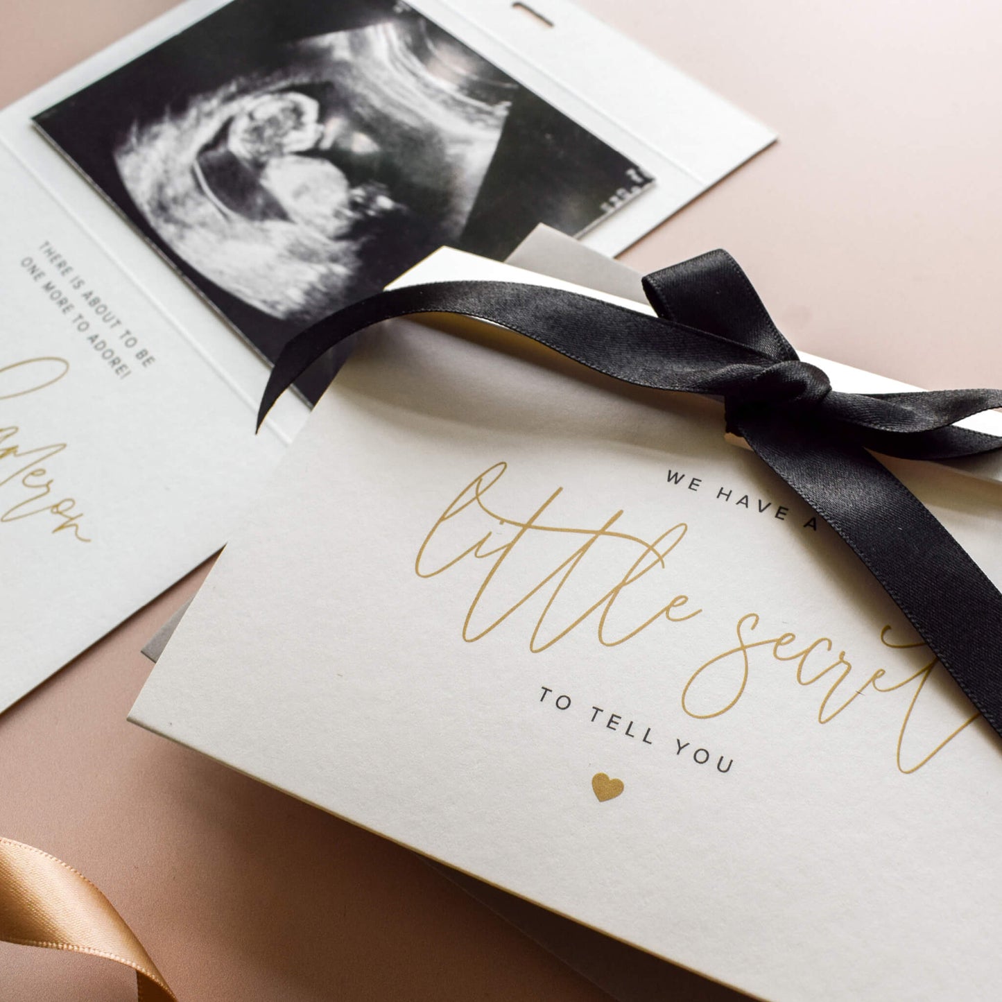 Pregnancy Announcement Card, We Have A Little Secret