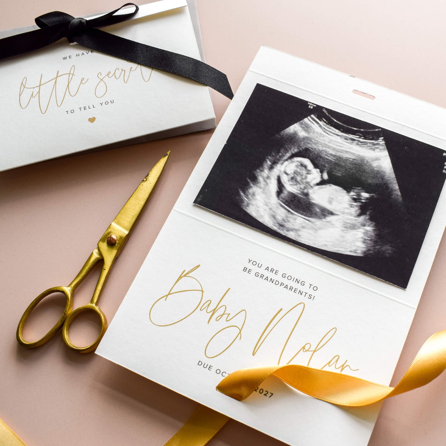 Pregnancy Announcement Card, We Have A Little Secret