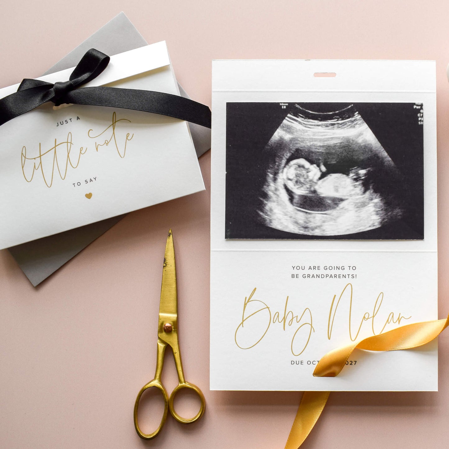 Personalised Pregnancy Reveal Card for Scan