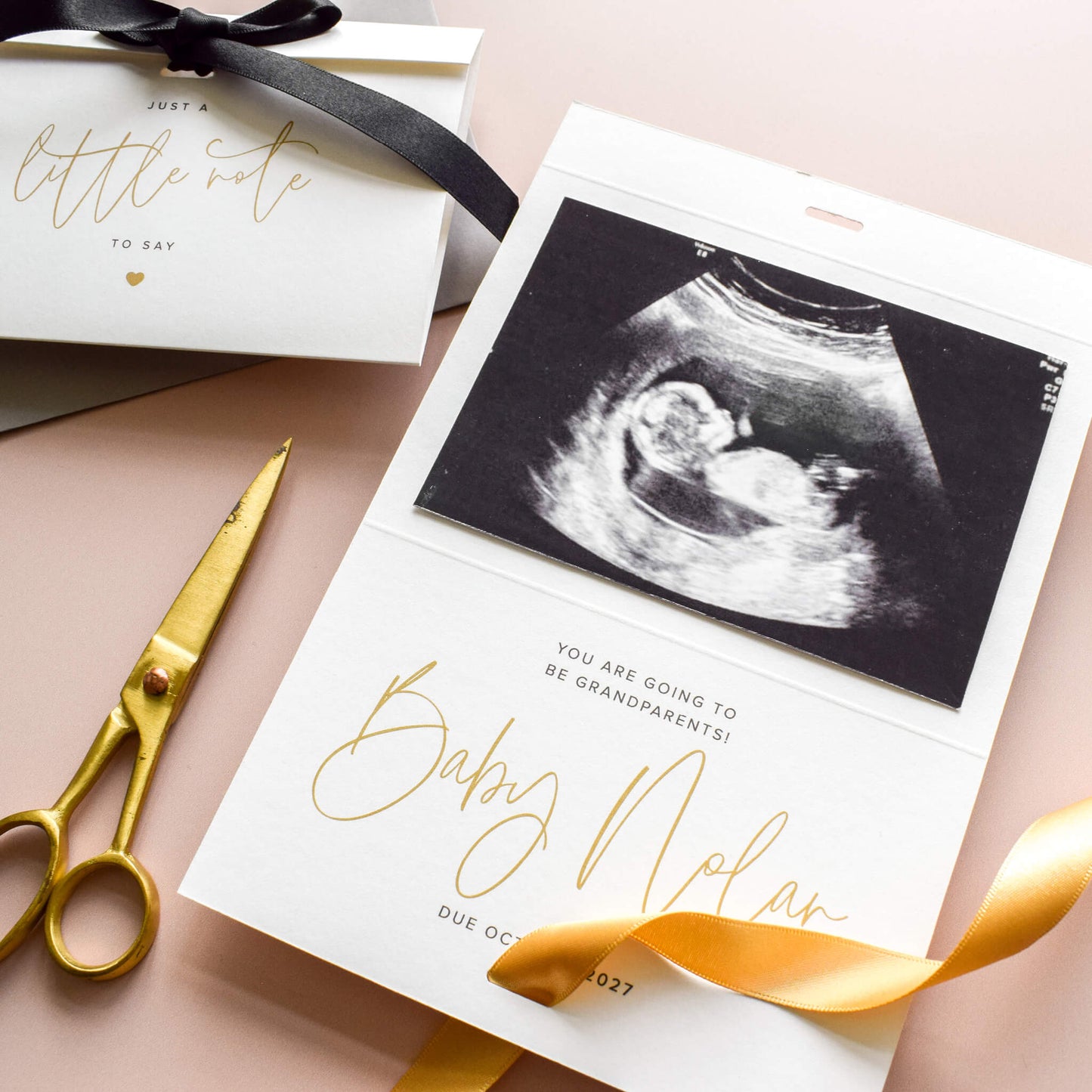 Personalised Pregnancy Reveal Card for Scan