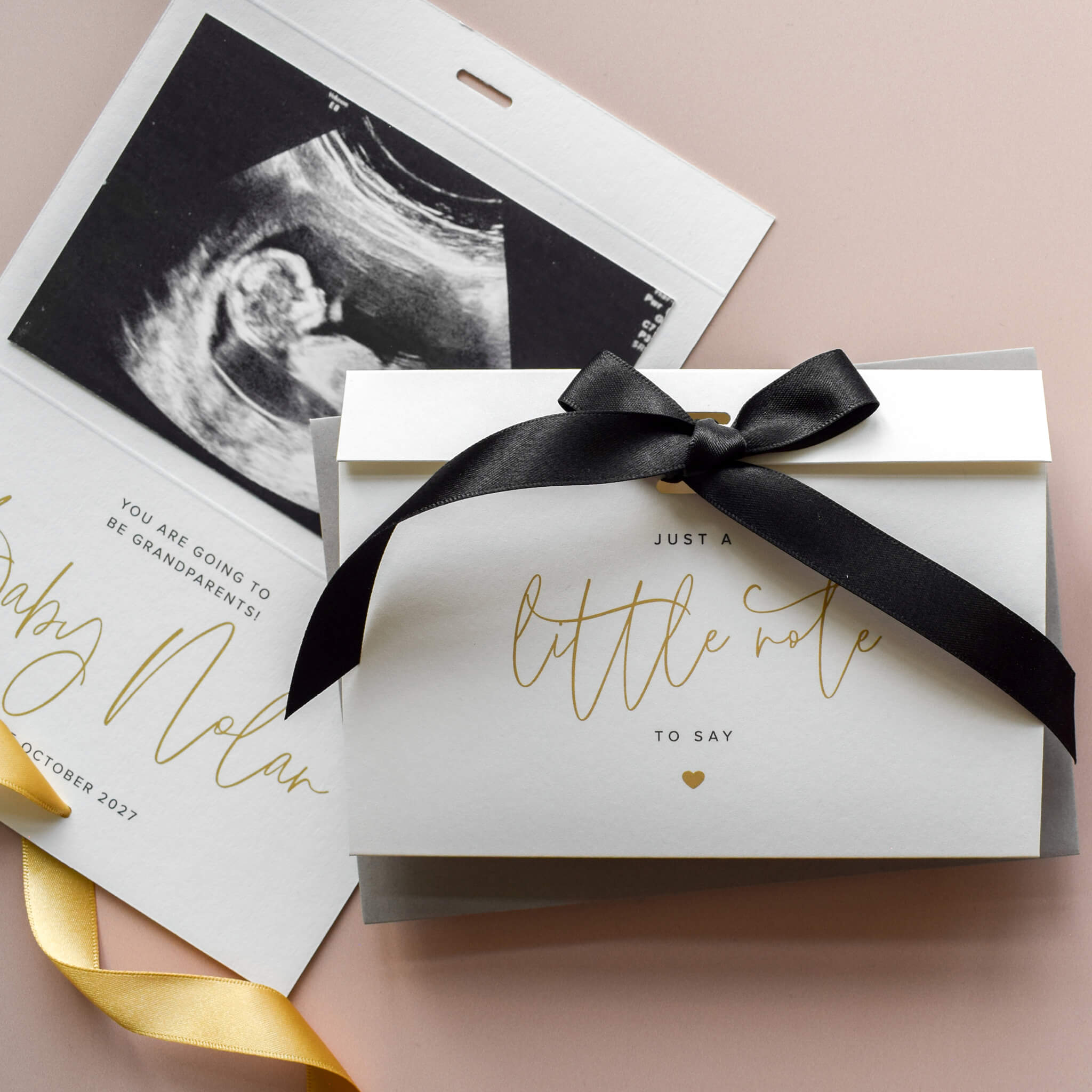 Personalised Pregnancy Reveal Card for Scan – Jennifer Tune