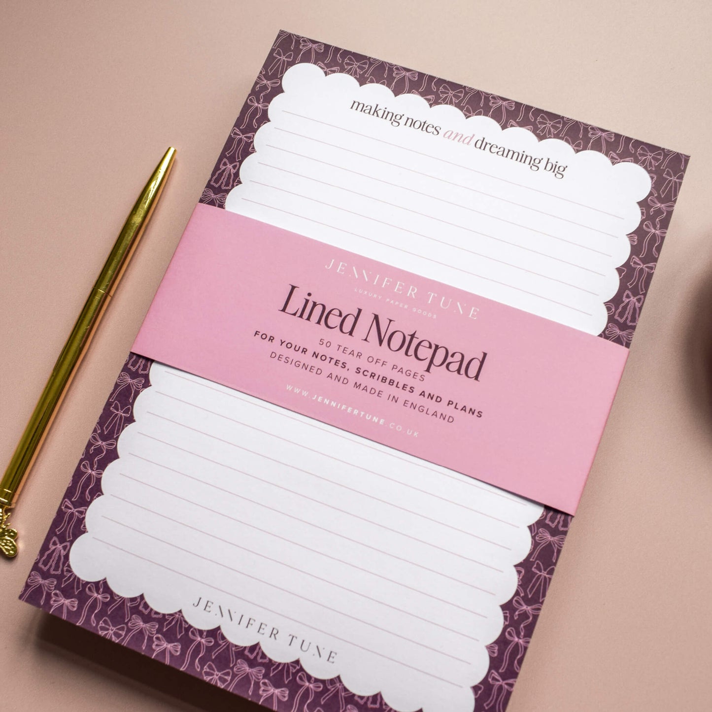 A5 Bows Notepad