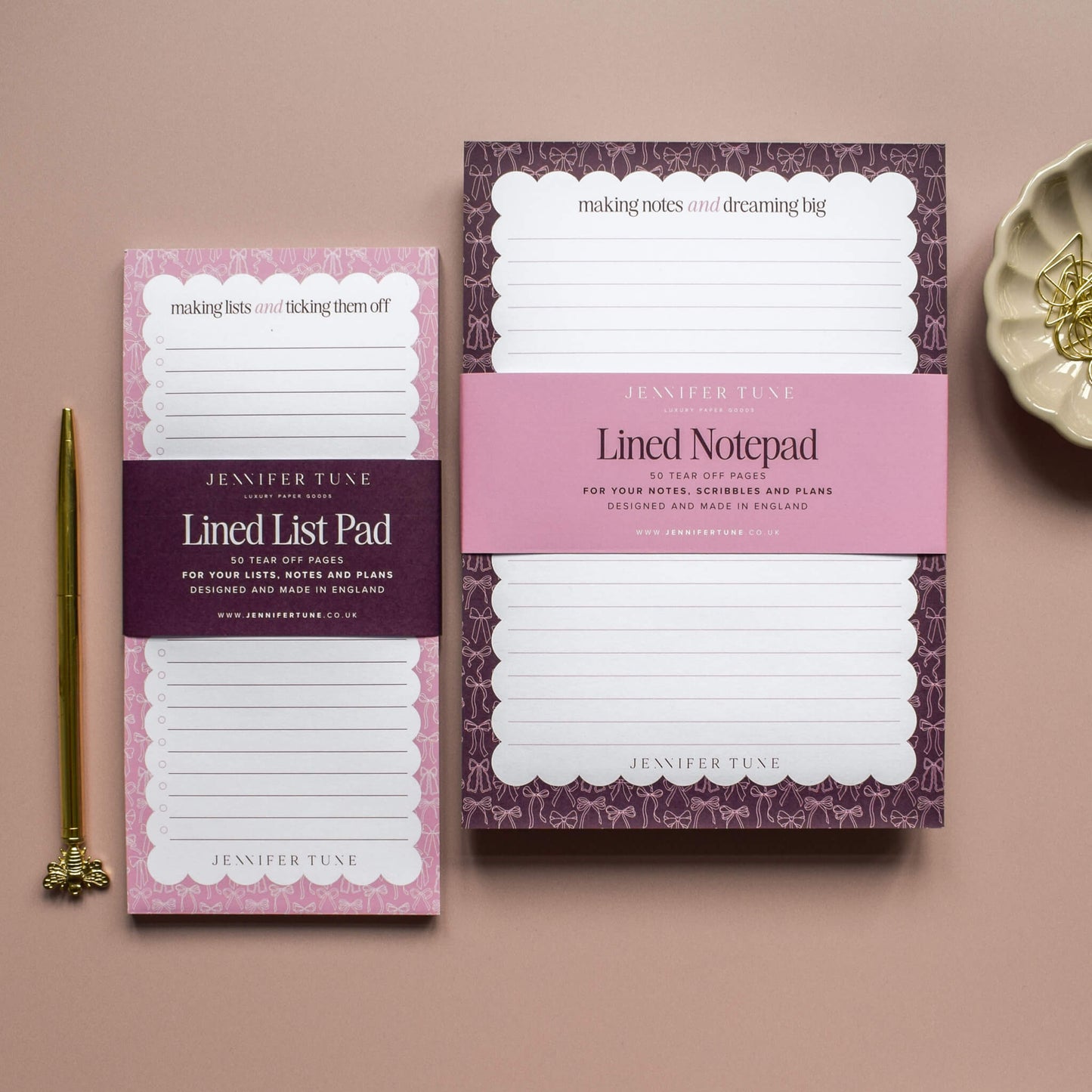 To Do List Bows Notepad