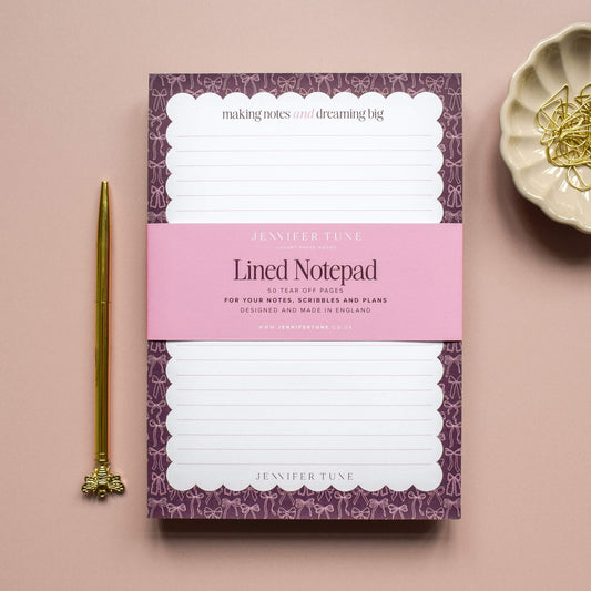 A5 Bows Notepad