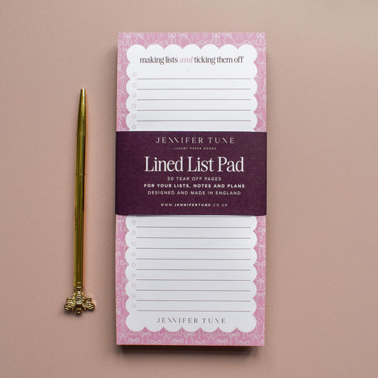 To Do List Bows Notepad