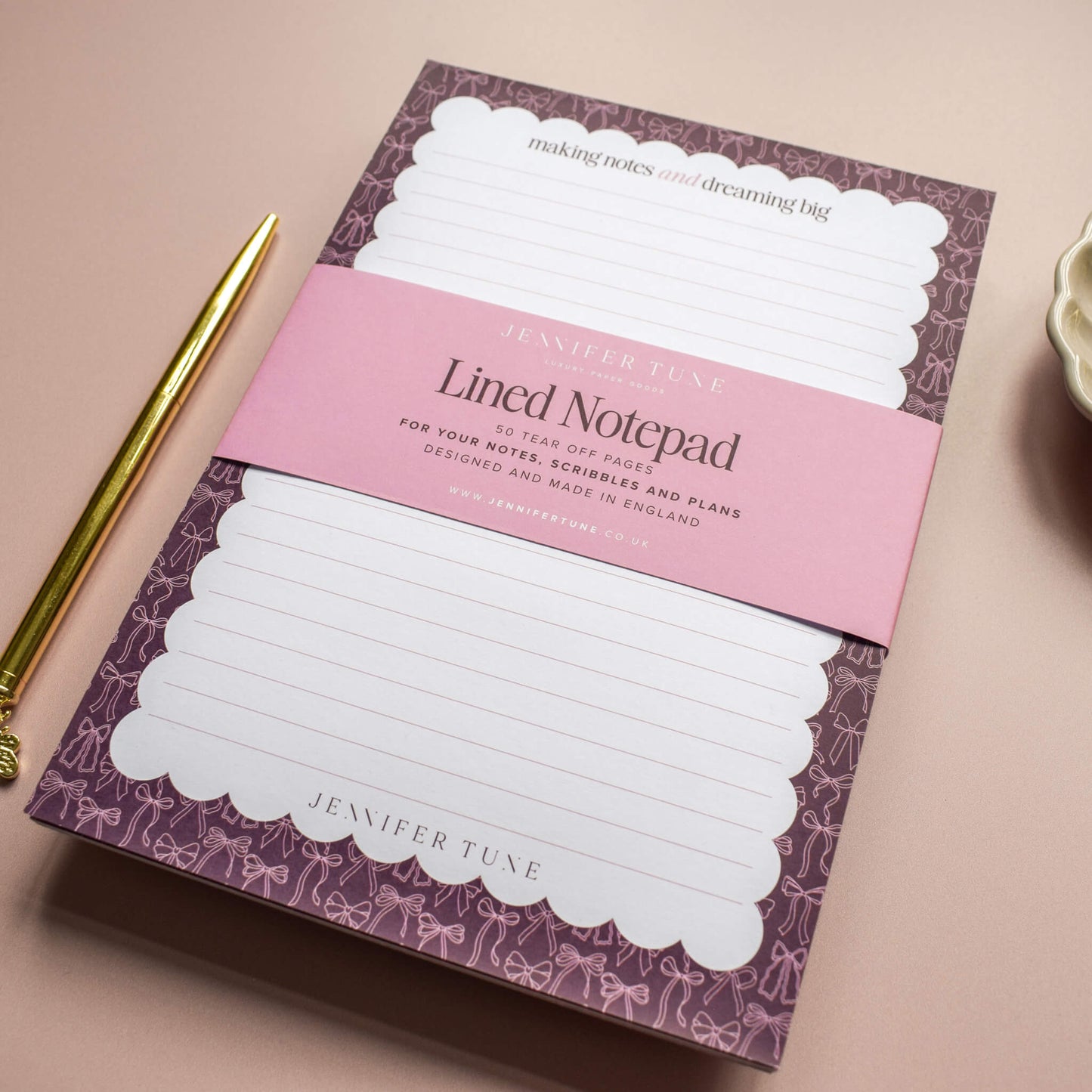 A5 Bows Notepad