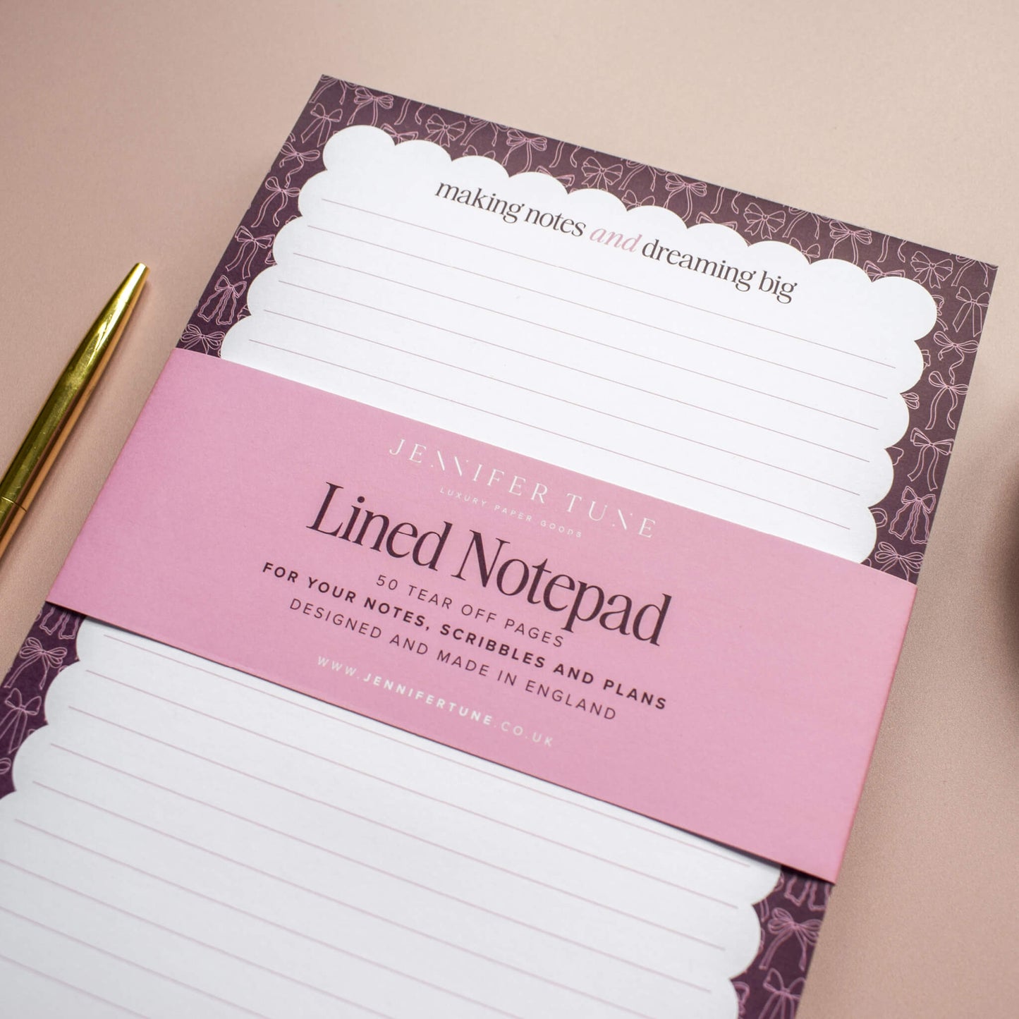 A5 Bows Notepad