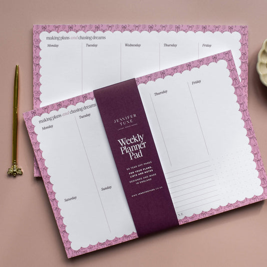 A4 Weekly Planner Pad
