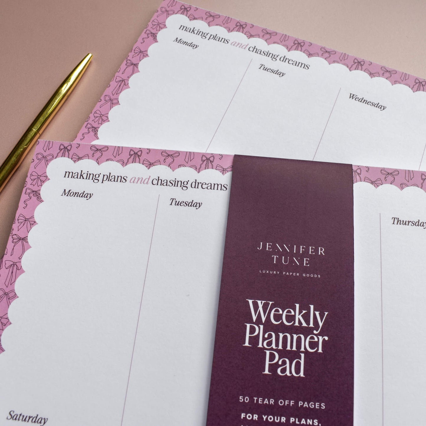 A4 Weekly Planner Pad