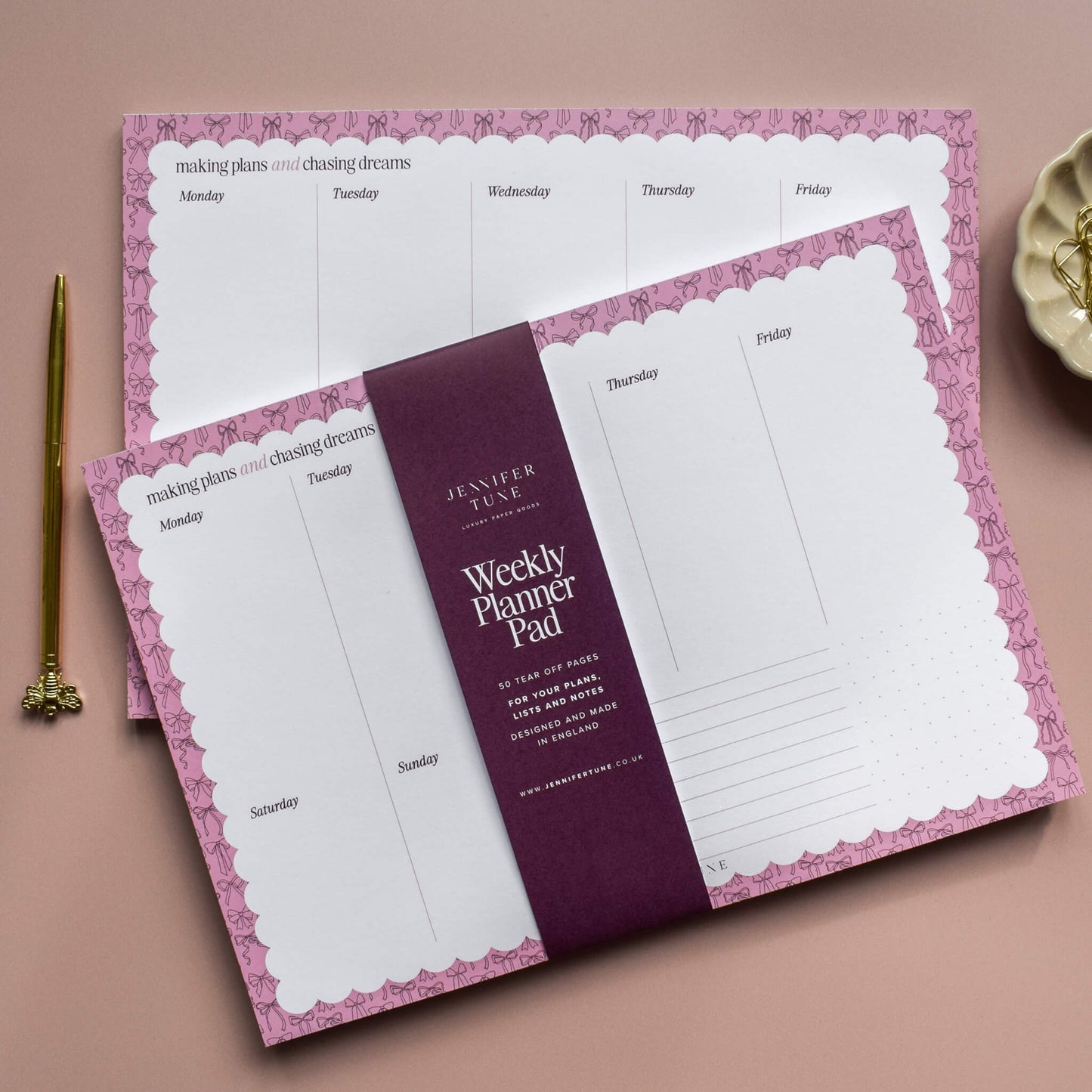 A4 Weekly Planner Pad
