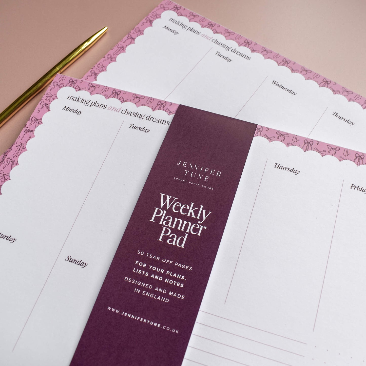 A4 Weekly Planner Pad