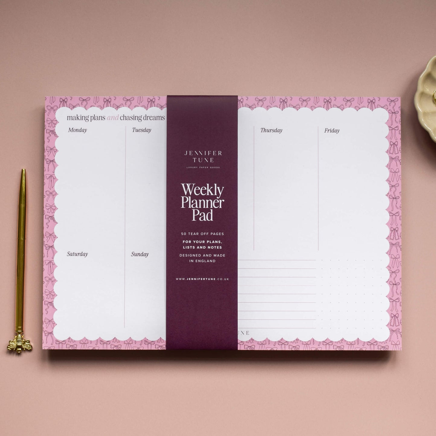 A4 Weekly Planner Pad