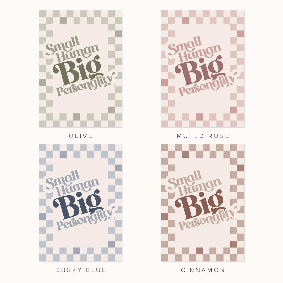 Small Human Big Personality Kids Print