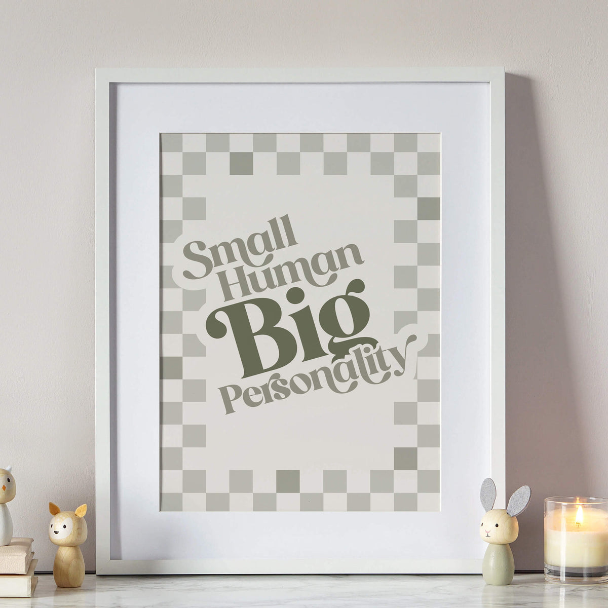 Small Human Big Personality Kids Print