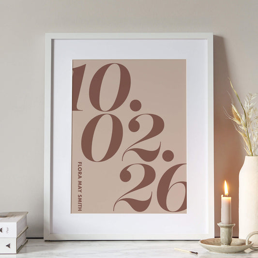 Personalised Date Print