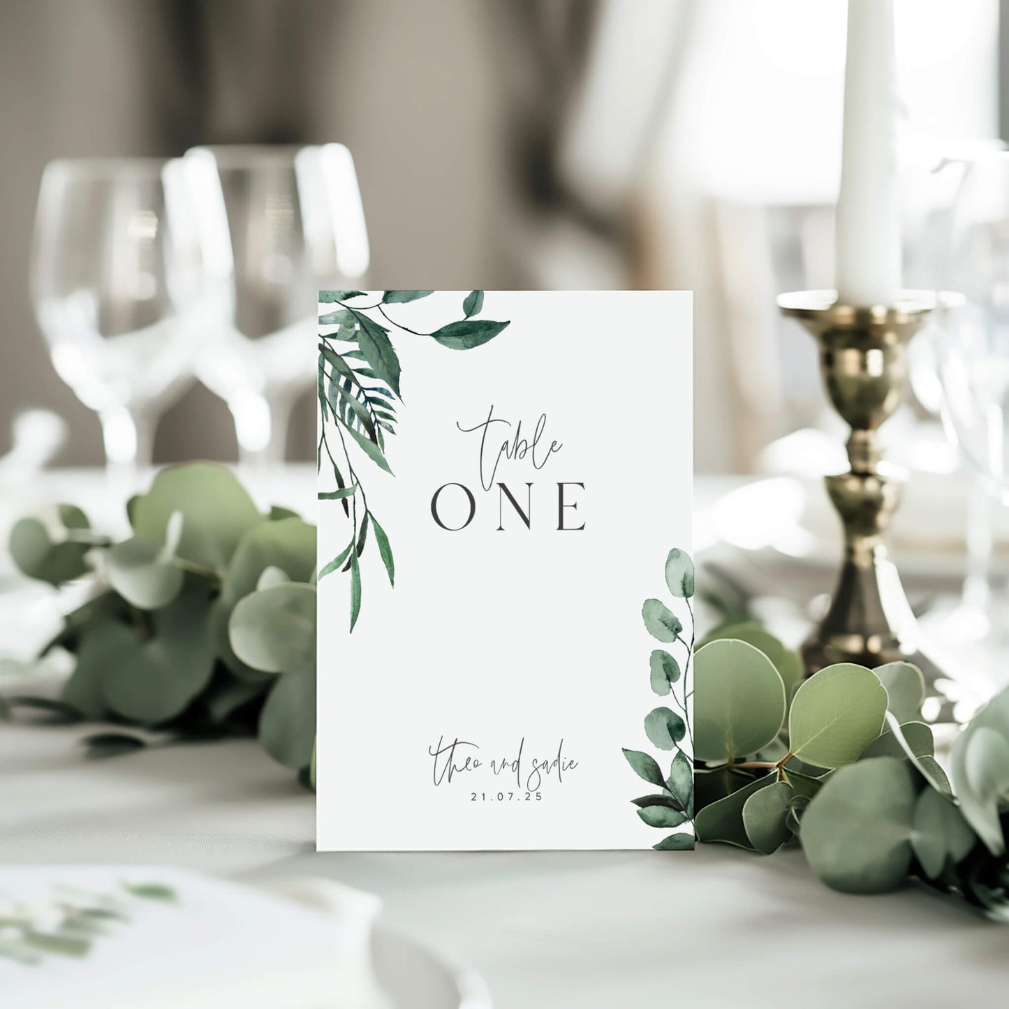 Verdant Table Numbers