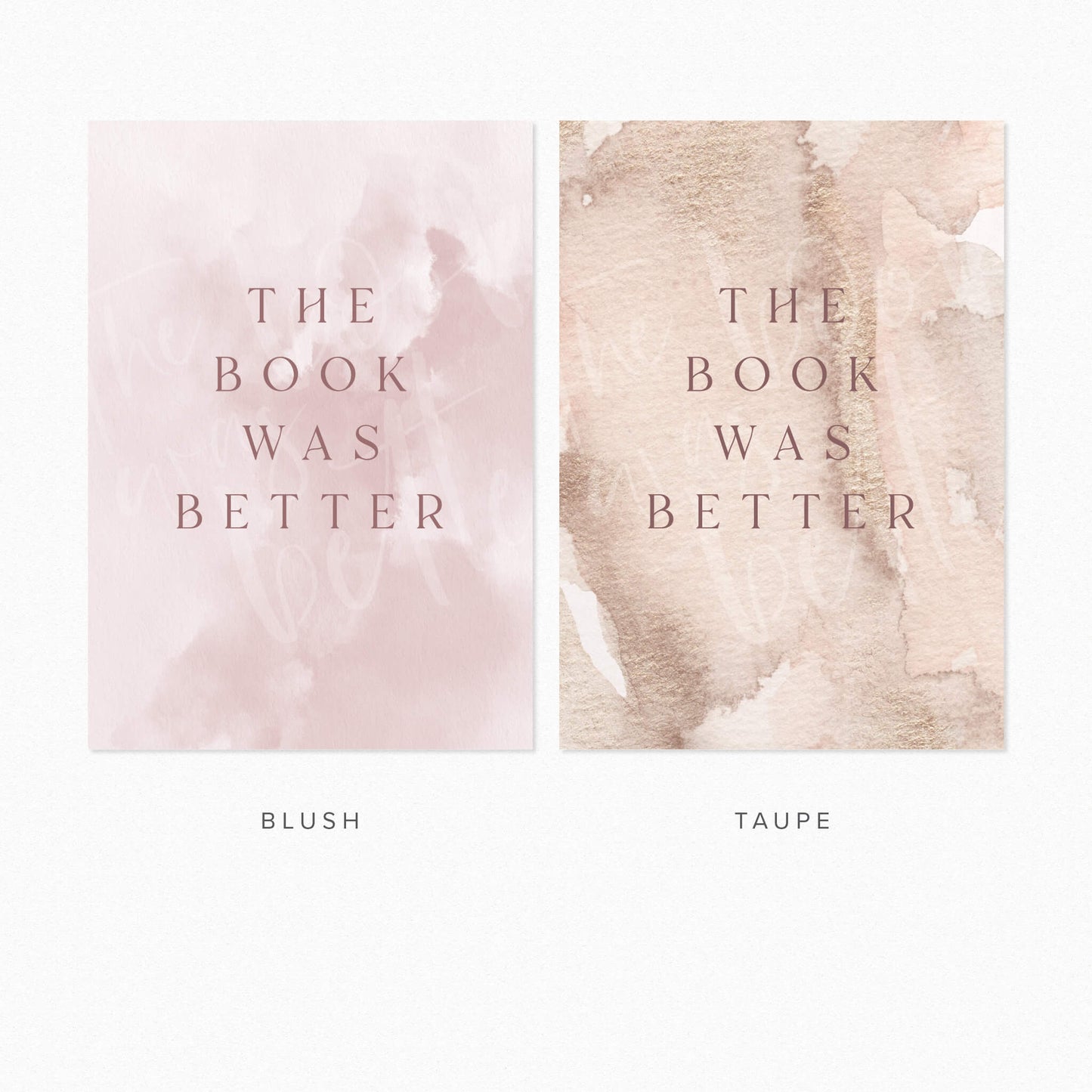 The Book Was Better Print