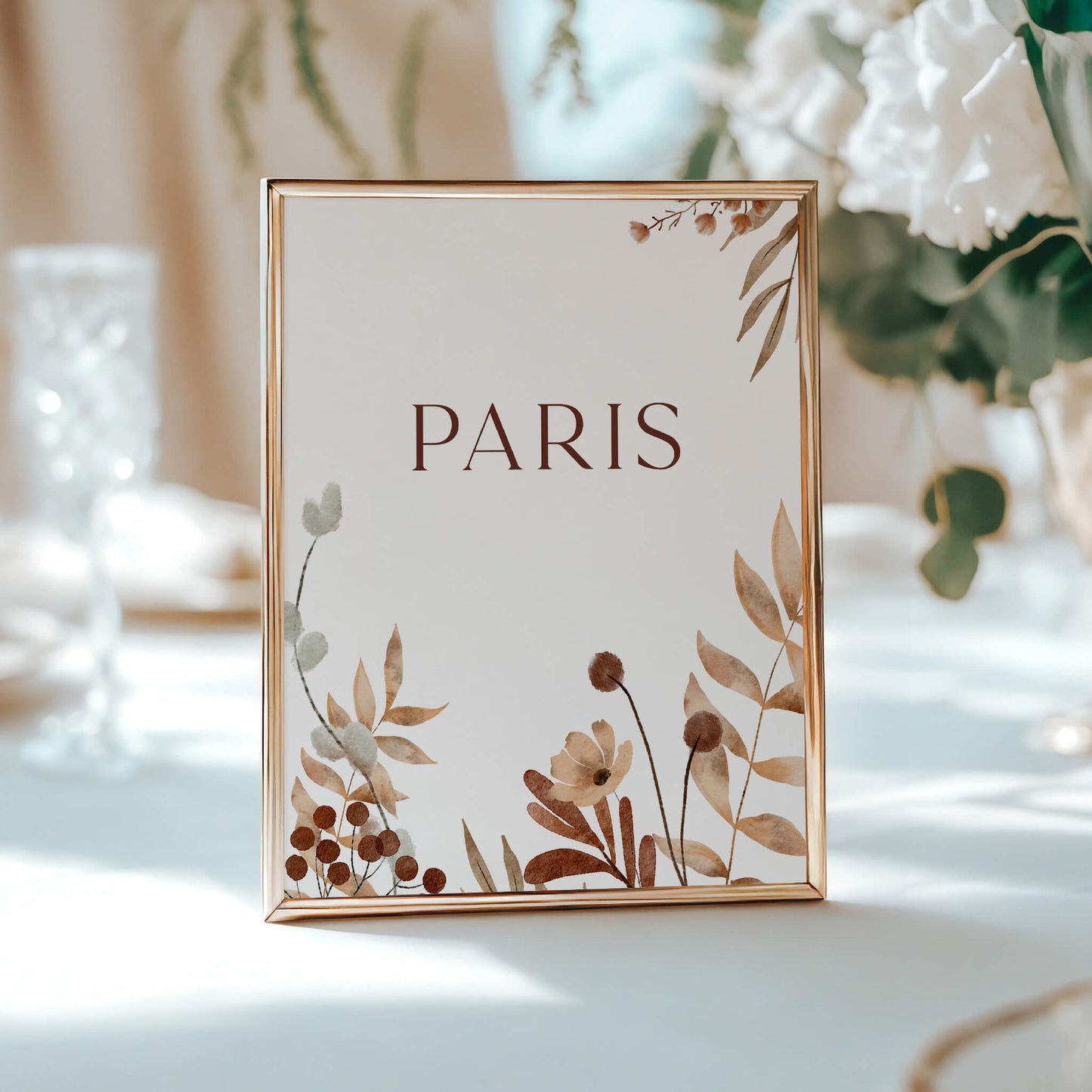 Boho Verdant Table Numbers