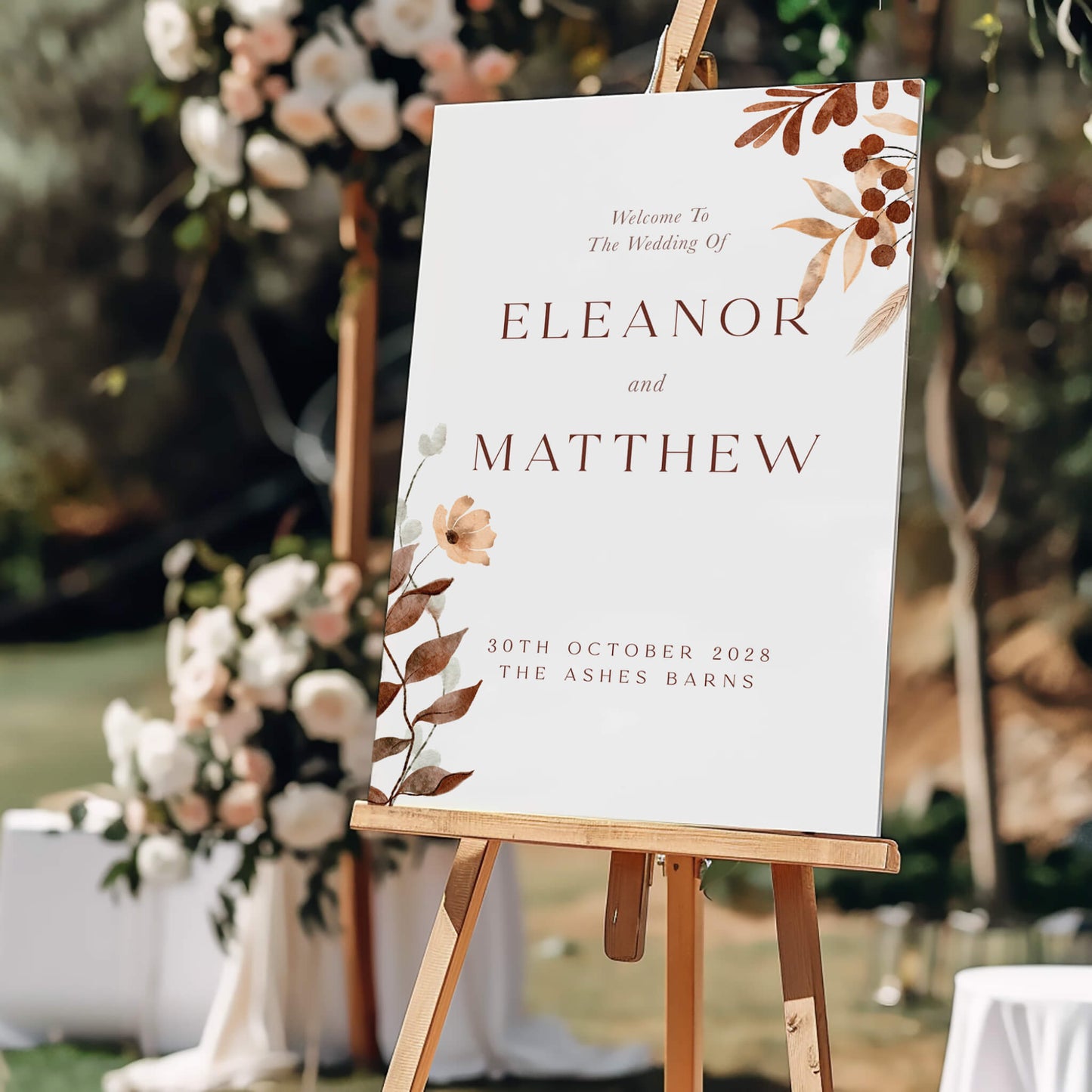 The Boho Verdant Welcome Sign