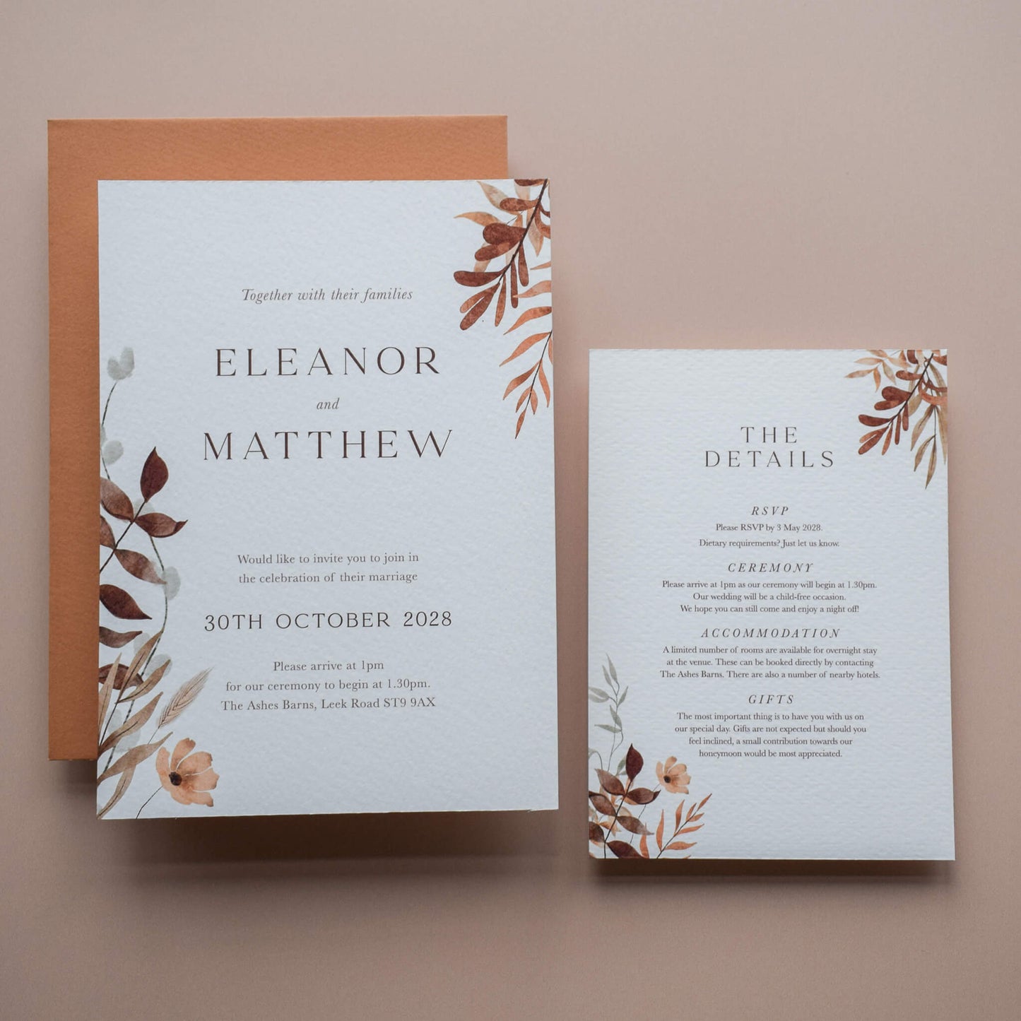The Boho Verdant - Two Card Suite