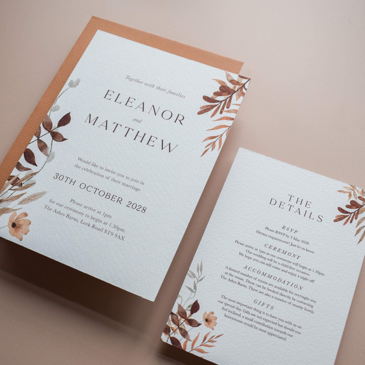 The Boho Verdant - Two Card Suite