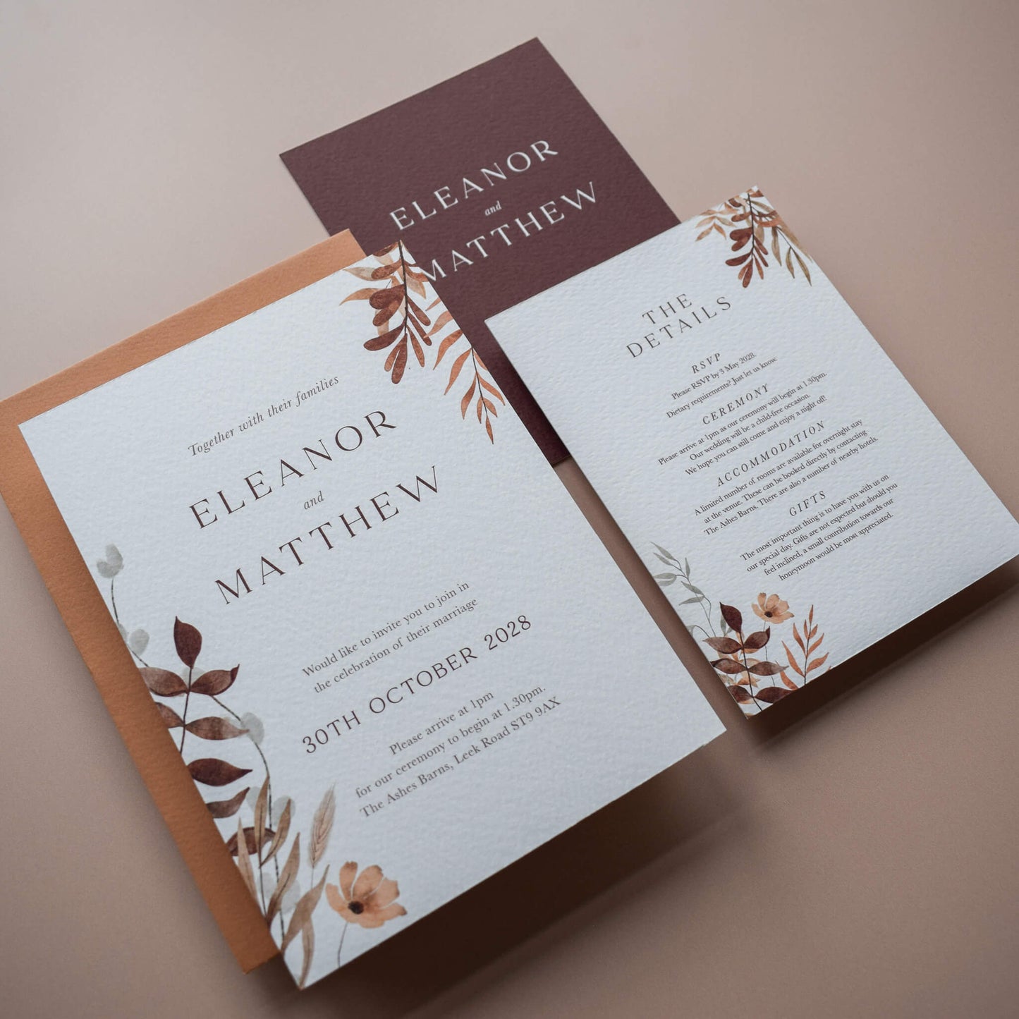 The Boho Verdant - Two Card Suite
