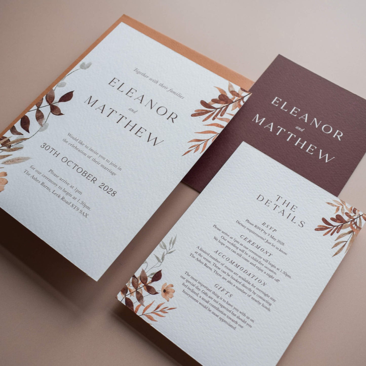 The Boho Verdant - Two Card Suite