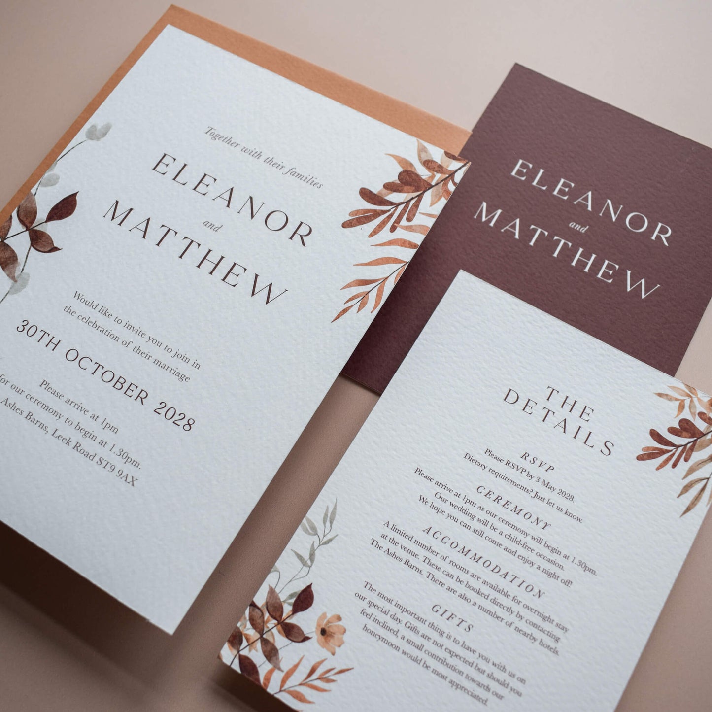 The Boho Verdant - Two Card Suite
