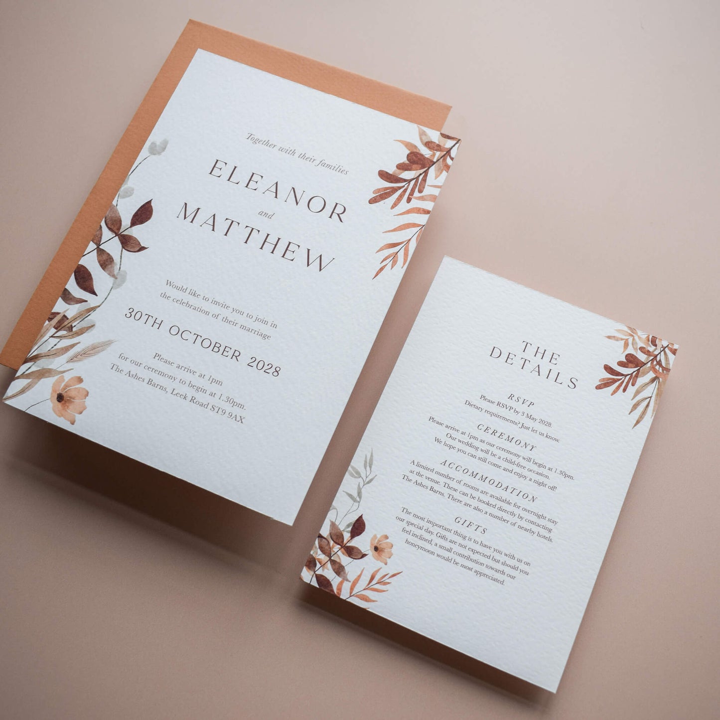 The Boho Verdant - Two Card Suite