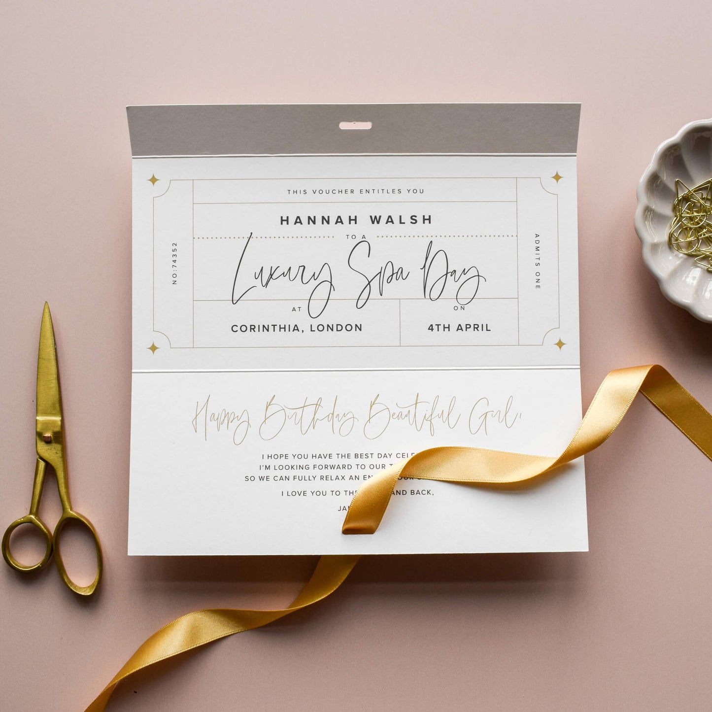 Personalised Gift Experience Voucher