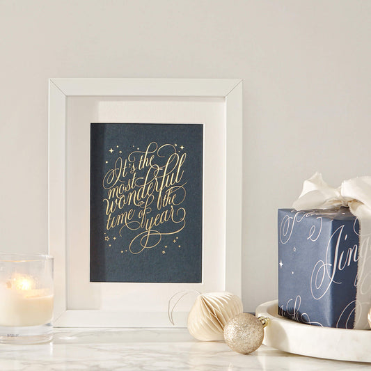 Limited Edition Gold Christmas Print