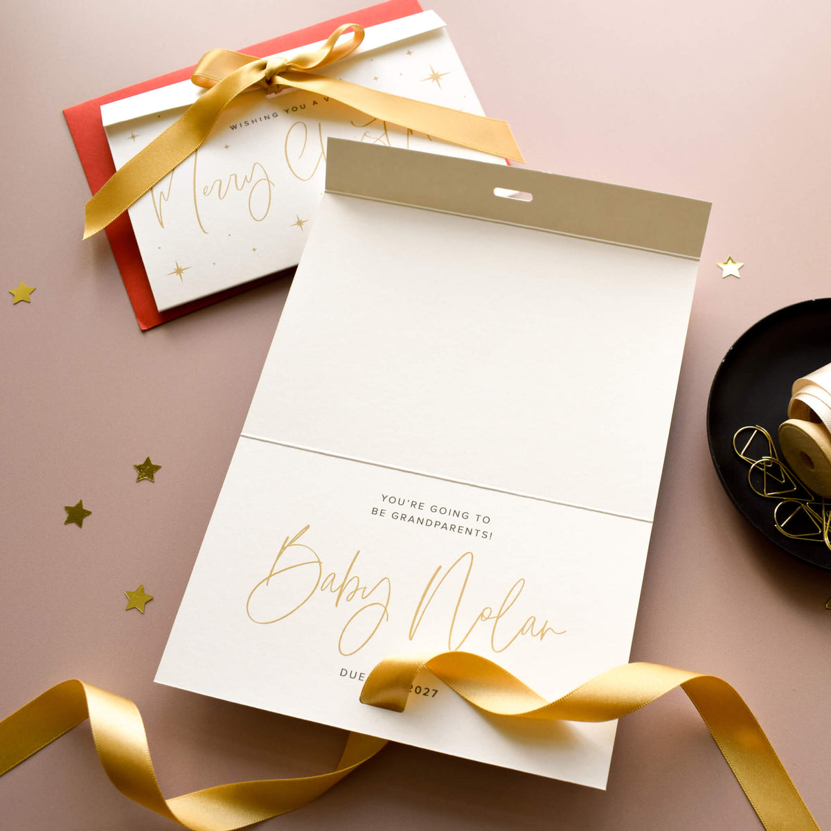 Christmas Pregnancy Announcement Card
