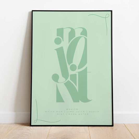 Mojito Cocktail Print