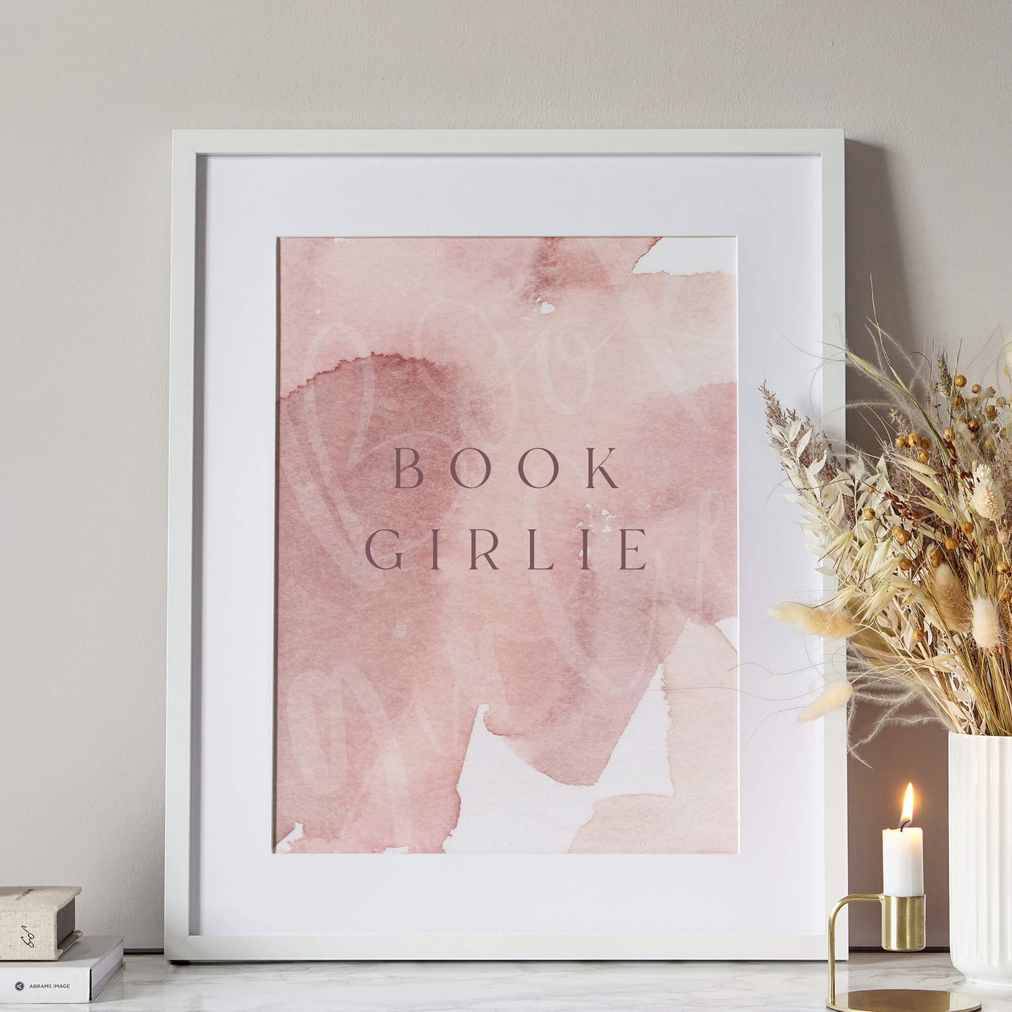 Book Girlie Print