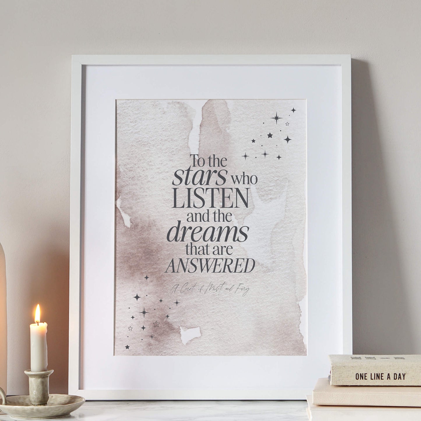 To The Stars Who Listen Print