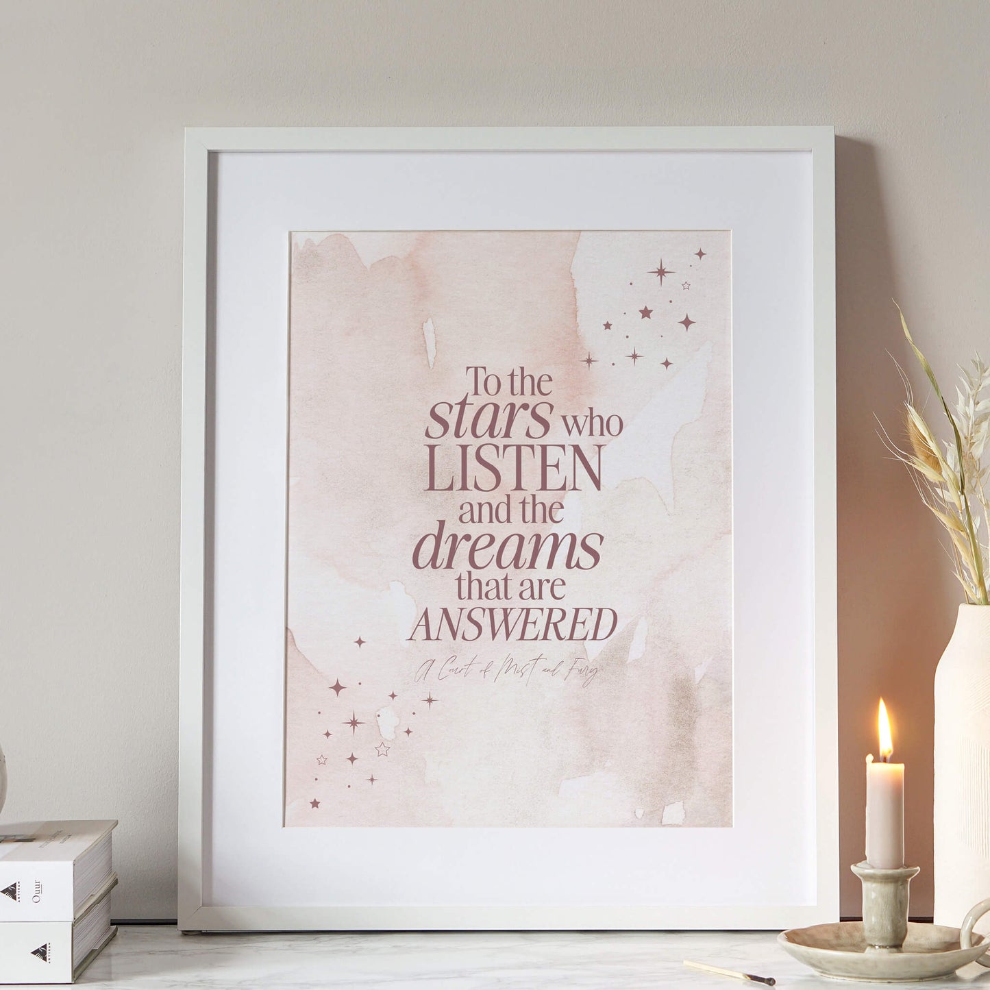 To The Stars Who Listen Print