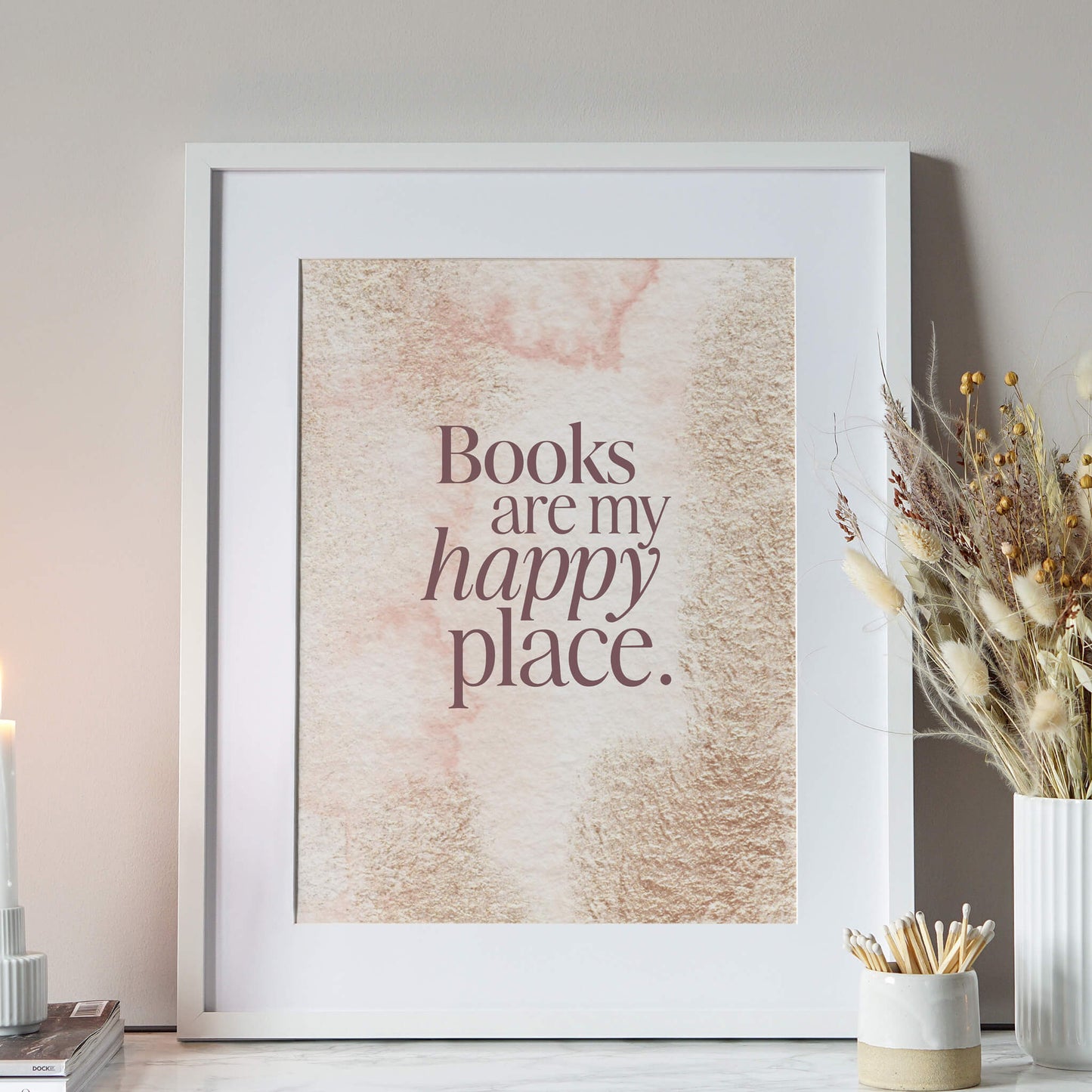 Books Are My Happy Place Print